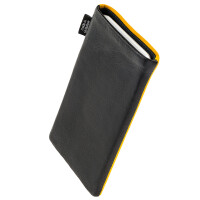 fitBAG Fusion Black Yellow    custom tailored fine suit sleeve with integrated MicroFibre lining