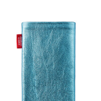 fitBAG Groove Turquoise    custom tailored nappa leather sleeve with integrated MicroFibre lining