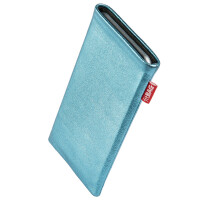 fitBAG Groove Turquoise    custom tailored nappa leather sleeve with integrated MicroFibre lining